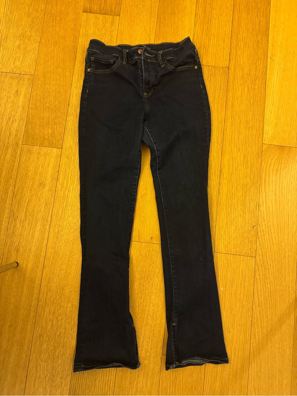 Express Black Bootcut Stretch Jeans